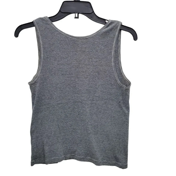 Donna Karan Intimates Women's Gray Stripe Sleeveless Sleep Tank Top Size M - Picture 4 of 4